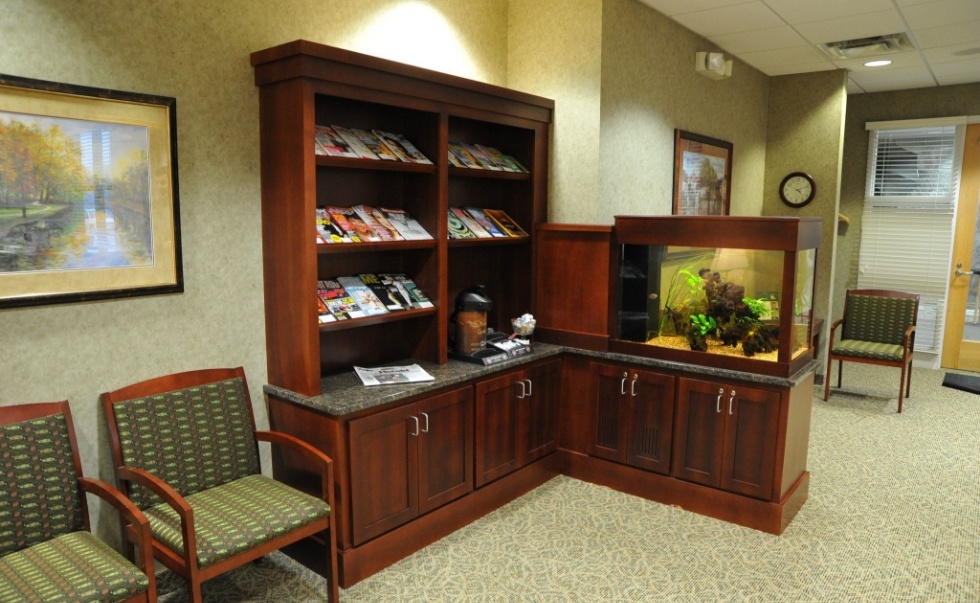 Dental office waiting room