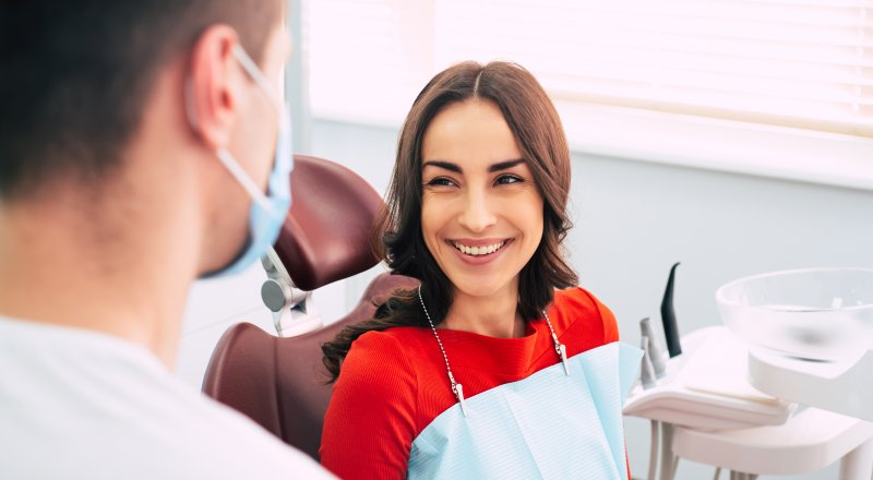 woman during dental checkup